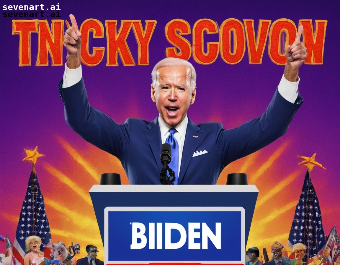 joe biden, game show, surreal, absurd, humor, usa