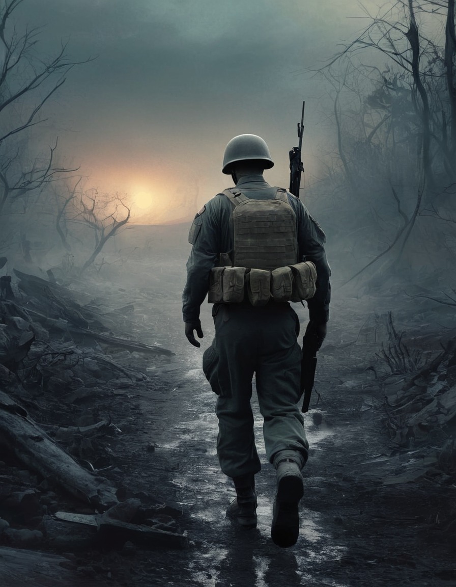 soldier, returning home, war, memories, haunting