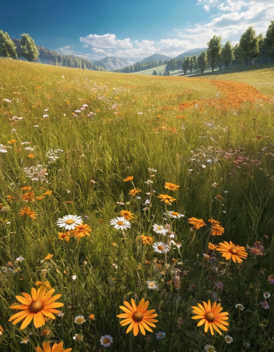 nature, meadow, beautiful, tranquil, scenery, landscape, serene