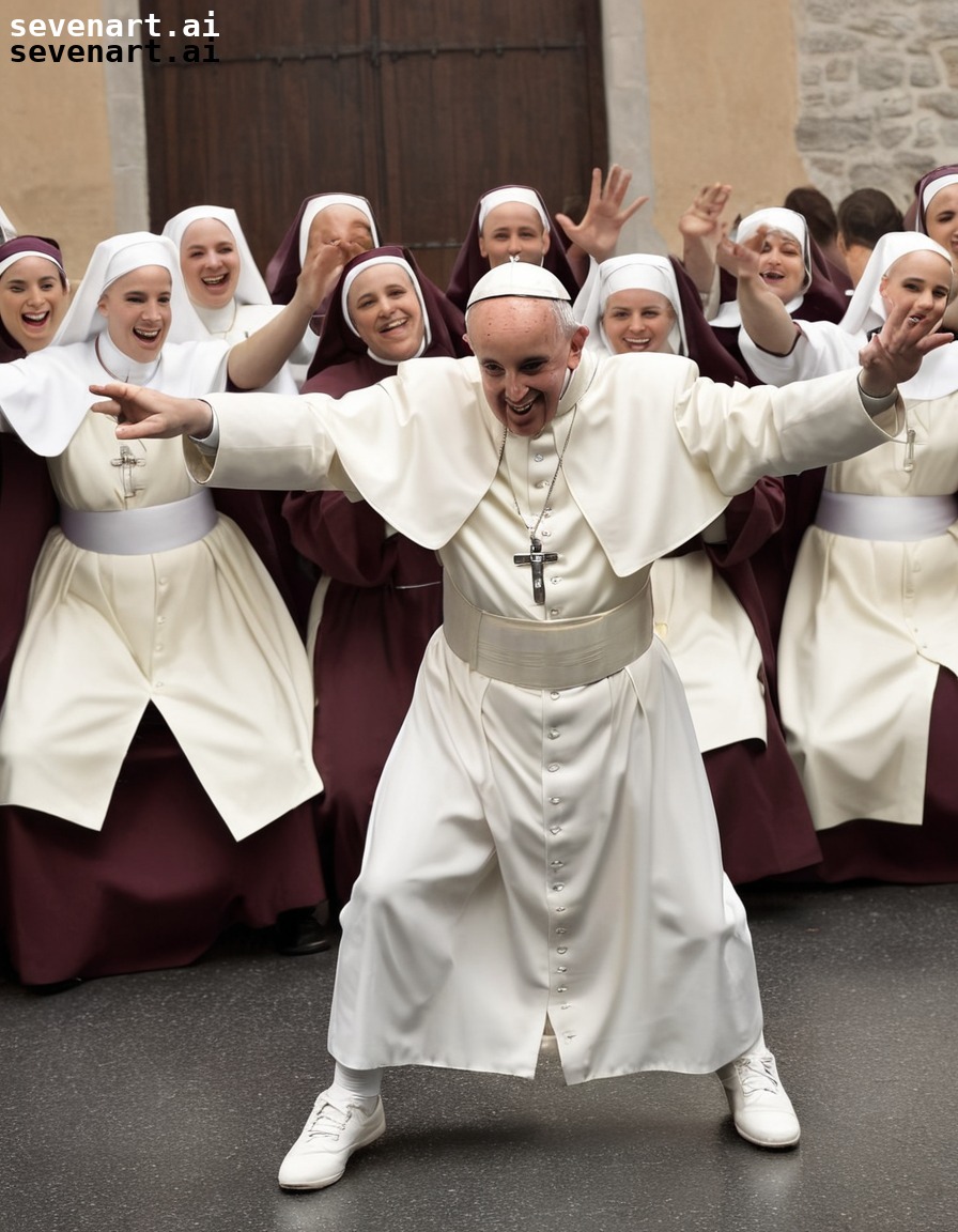 pope, breakdancing, nuns, religious, performance, pope francis, vatican