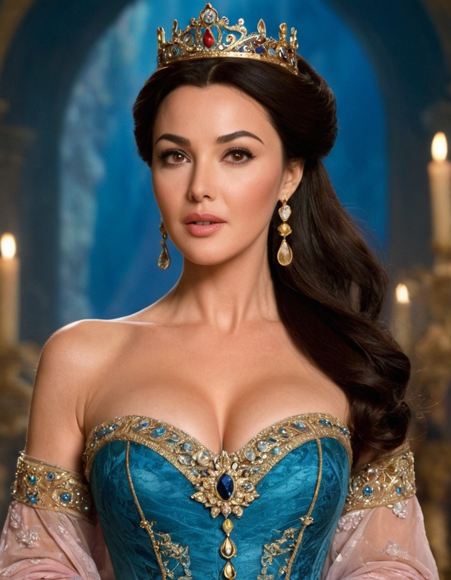 monica bellucci, actress, beauty, fashion, disney princess, fairytale, royalty