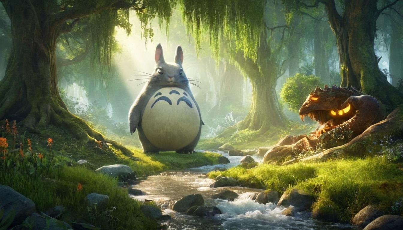 wallpaper, cute, nature, neighbor, soft, totoro