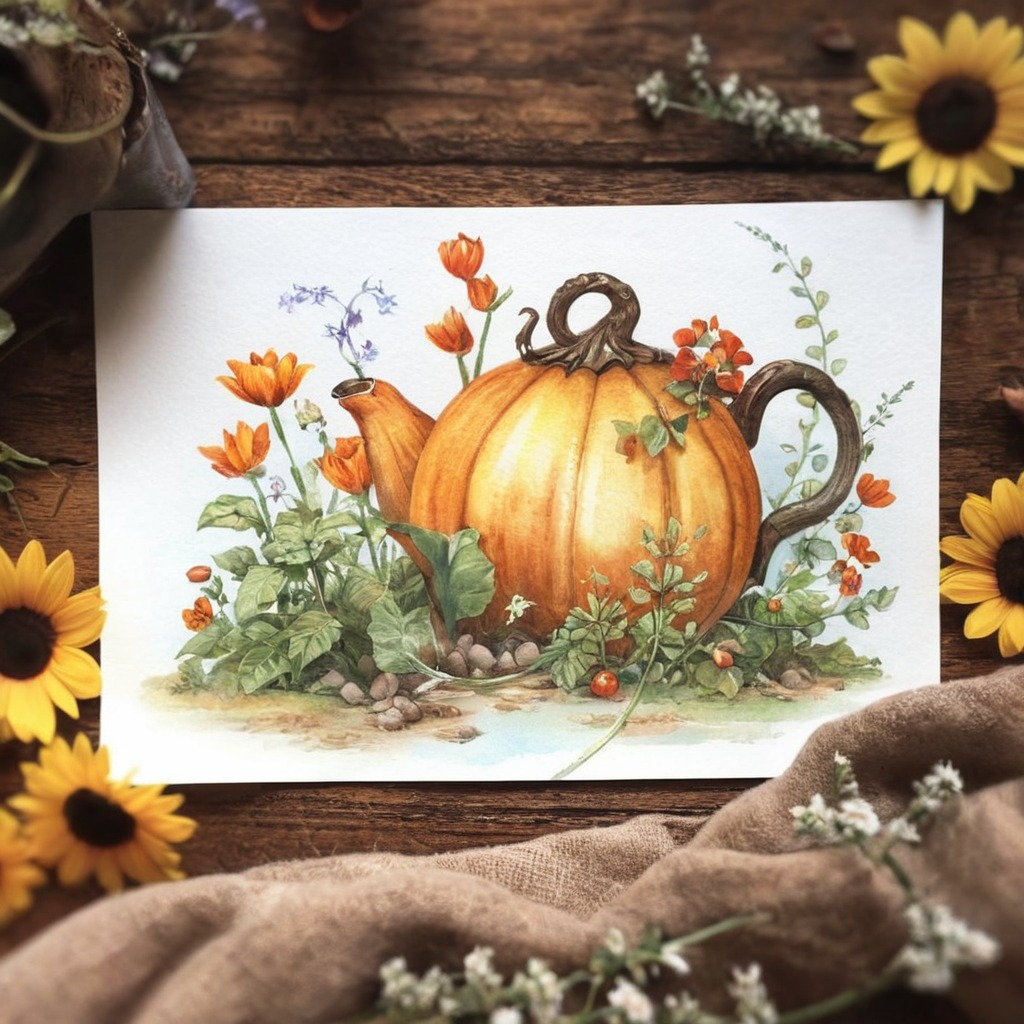 autumn, fall, frog, pumpkin, snail, traditional, watercolor, witchy, goblincore, drawingsandpaintings