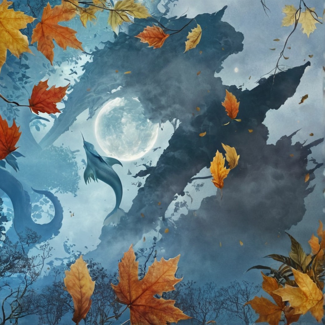 digitalart, autumn, dragon, dragonart, fanart, fantasy, fantasyart, hotd, reflection, autumnvibes, houseofthedragon