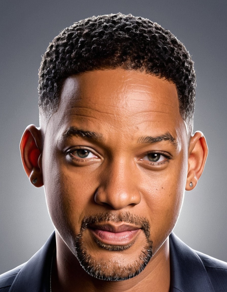 will smith, portrait, art, celebrity, painting