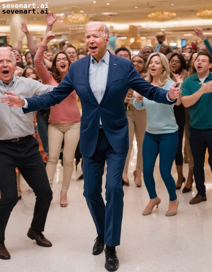 joe biden, dancing, macarena, mall, performance, usa