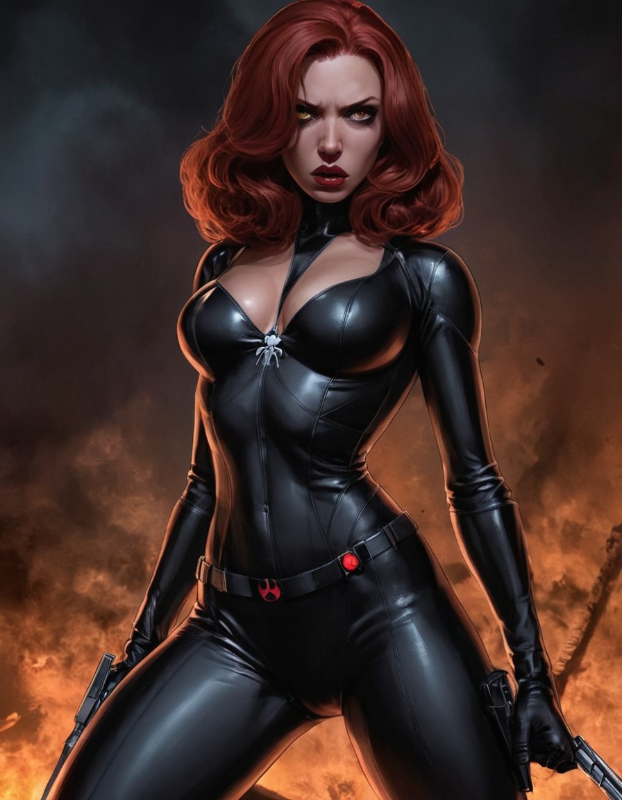 superhero, villain, evil character, black widow, marvel comics