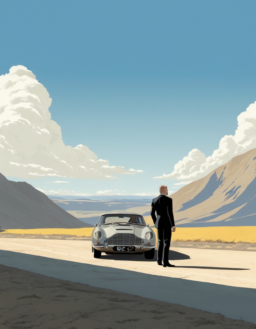 skyfall, 2012 film, james bond, daniel craig, action, spy, painting