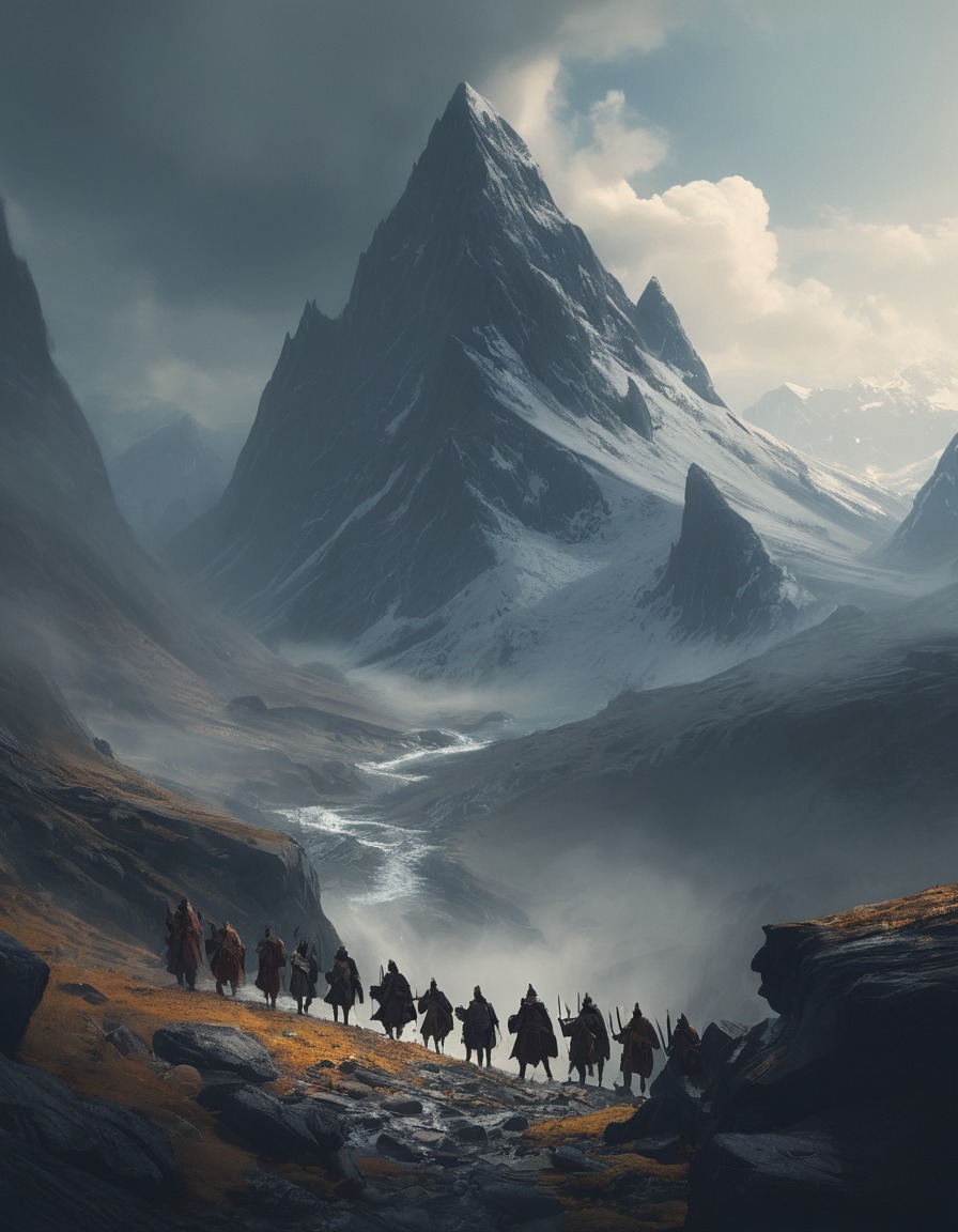 adventure, fellowship, diversity, mountain, trekking, john tolkien, tolkien