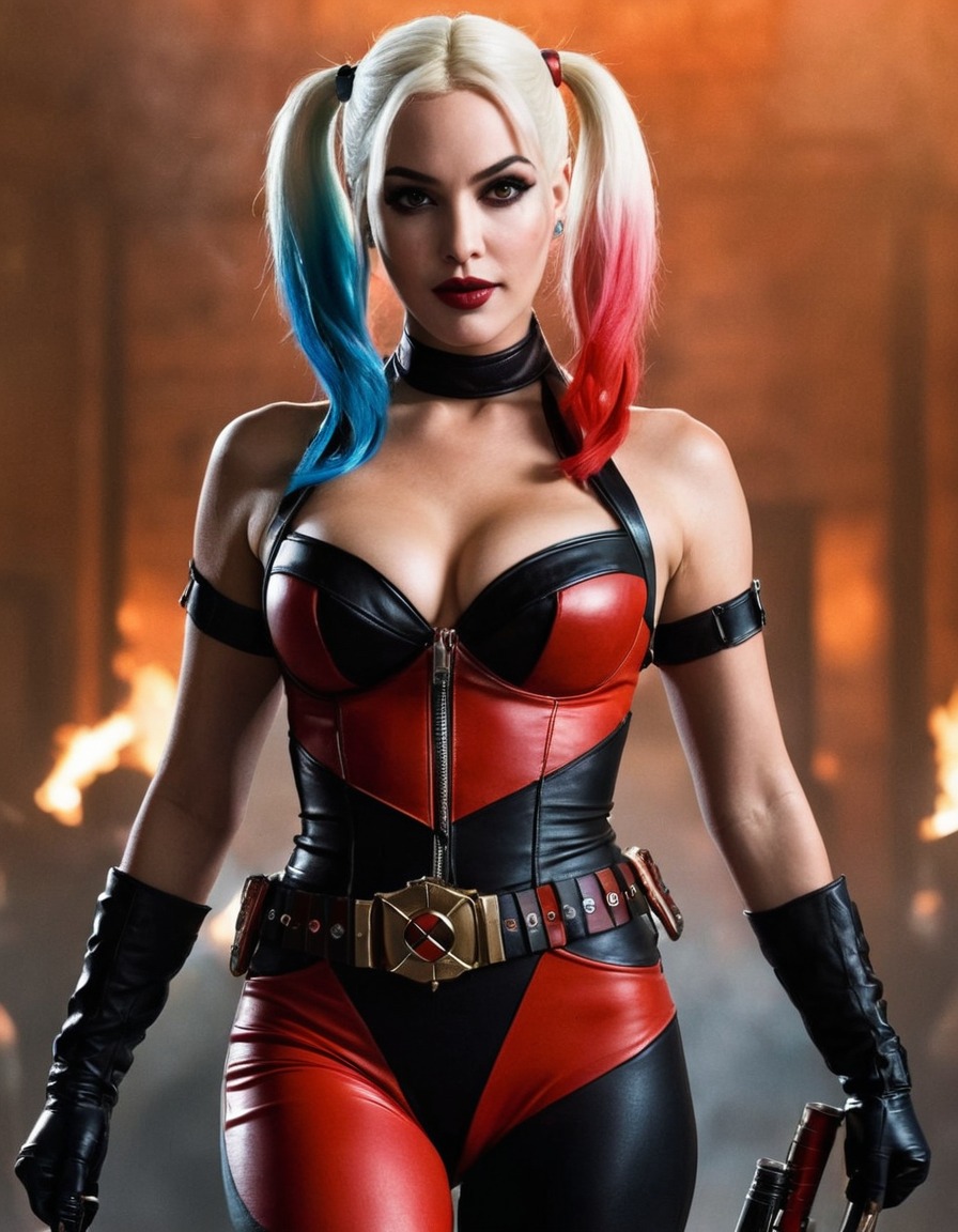 monica bellucci, harley quinn, action, actress, dc comics, superhero, film