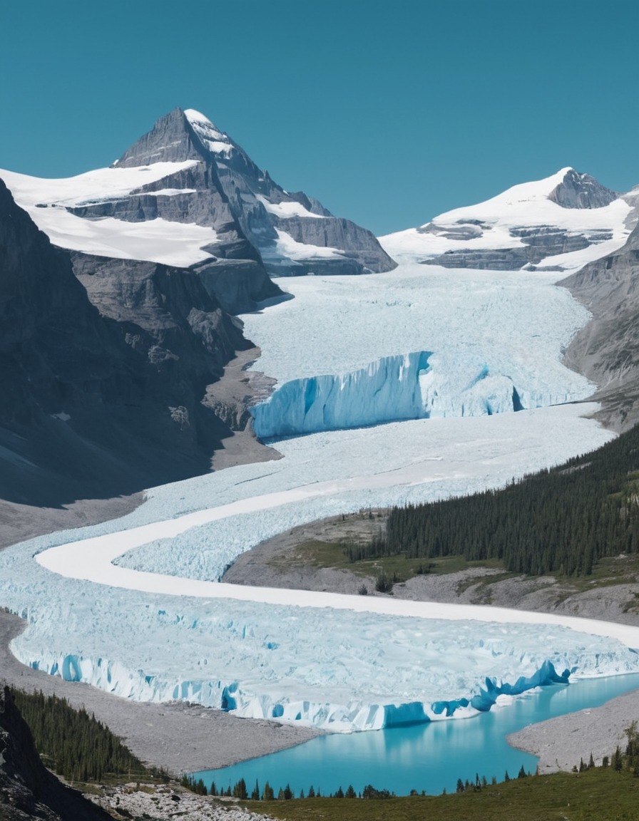 nature, glacier, beautiful, ice, mountain, scenery