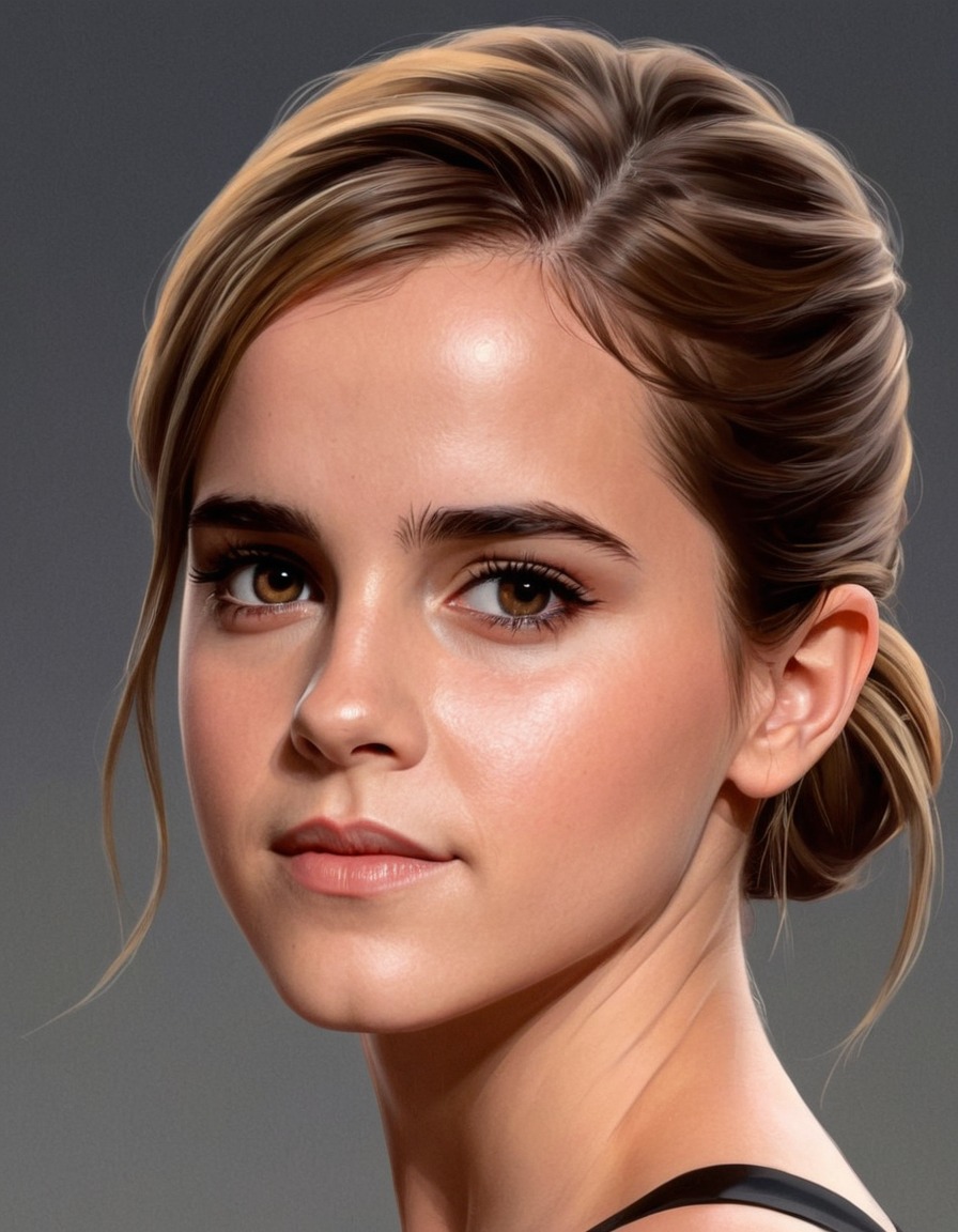 emma watson, portrait, art, actress, celebrity, painting, famous