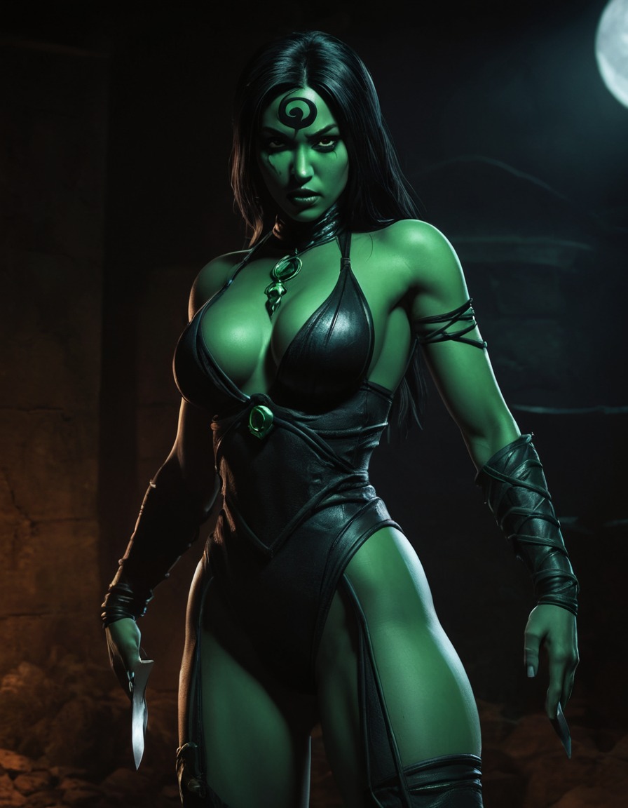 jade, mortal kombat, character, video game, stealth, shadows, ninja, games, dark