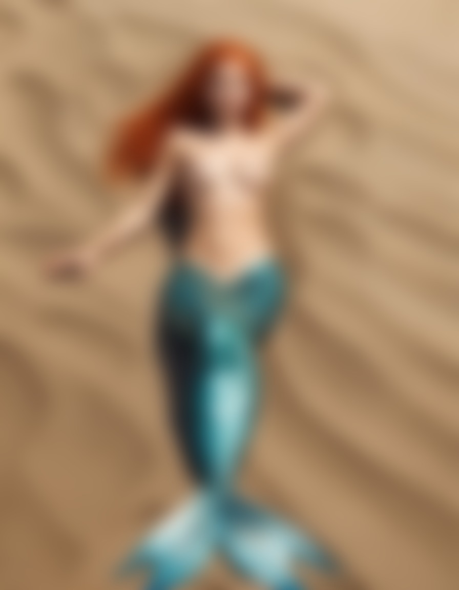 mermaid, beach, sunbathing, mystery, fantasy, ocean, creature