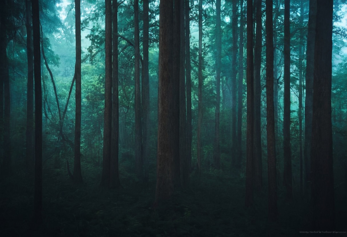 morning, photo, foggy, forest, landscape, nature, nikon, photography, photoshop, tree, woodland, woods