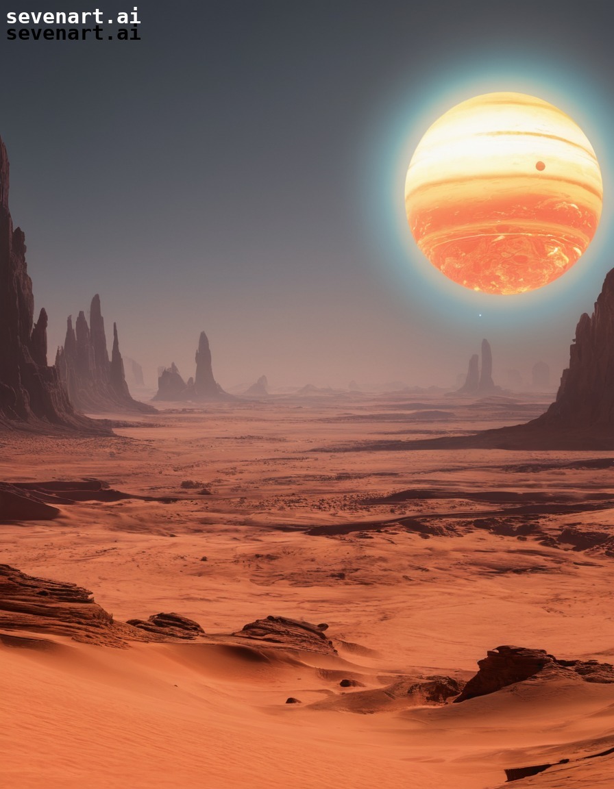 hot, desert, twin suns, mirage, intense heat, dune