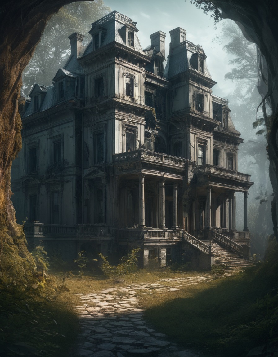 mansion, decay, secrets, exploration, mystery, lovecraft, howard lovecraft