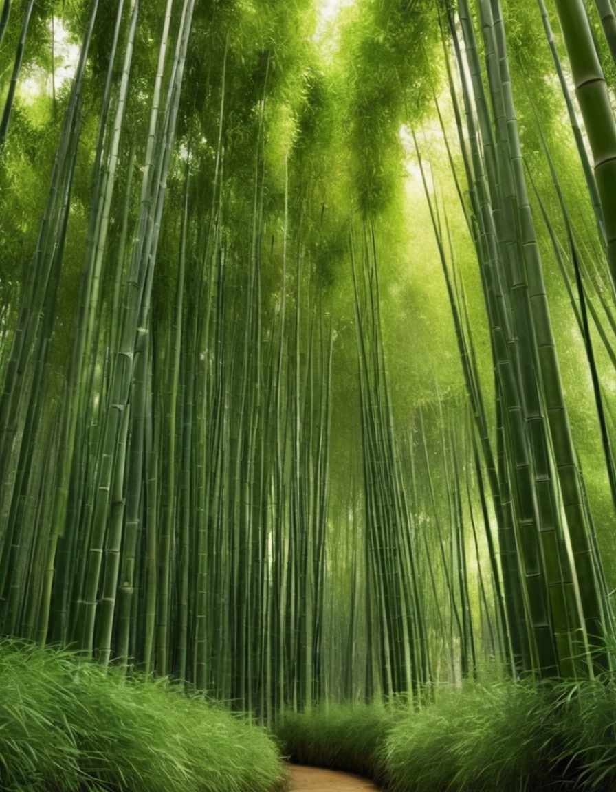 nature, bamboo forest, beautiful scenery, environment, plant life, natural beauty