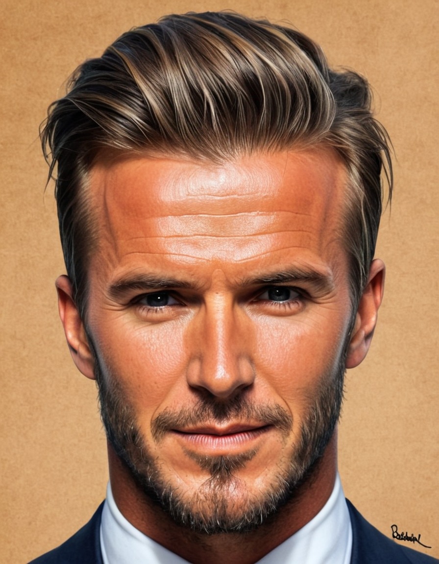 david beckham, celebrity, painting, humor, art, football, famous person