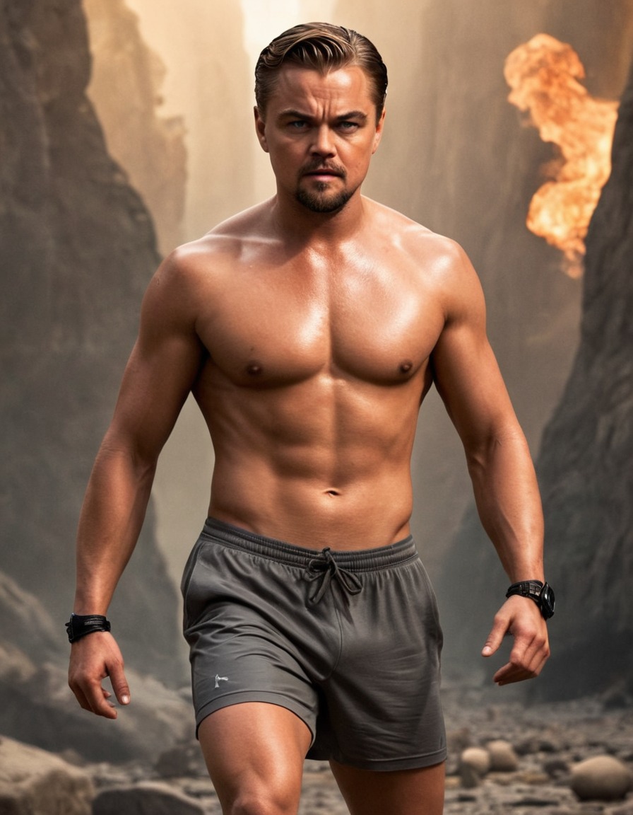 leonardo dicaprio, actor, celebrity, fitness, action movie, workout, training