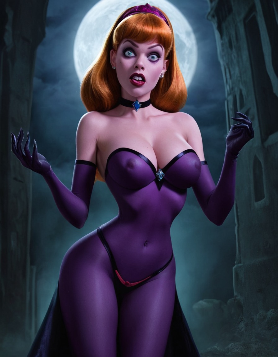 vampire, daphne blake, scooby-doo, fictional character, supernatural, disguise