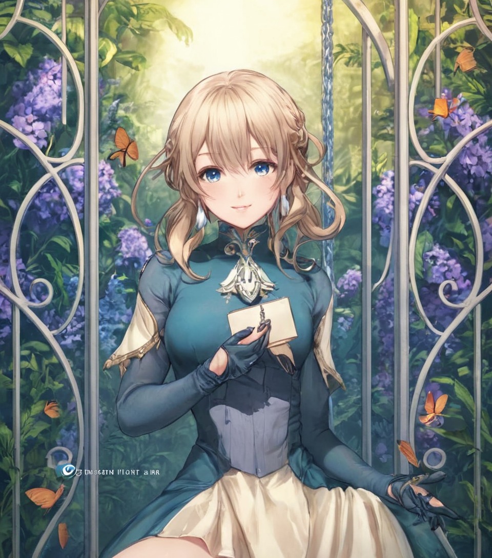 animation, anime, fanart, girl, kyoto, leaves, violet, evergarden, violetevergarden