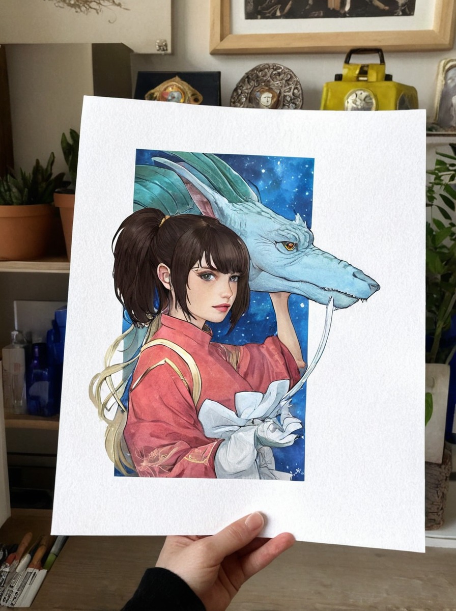 animedrawing, animefanart, fanart, fanartdrawing, gouachepainting, illustrationart, spiritedaway, illustrationpainting, ghiblifanart, gouacheart, gouacheillustration, ghibliinspired