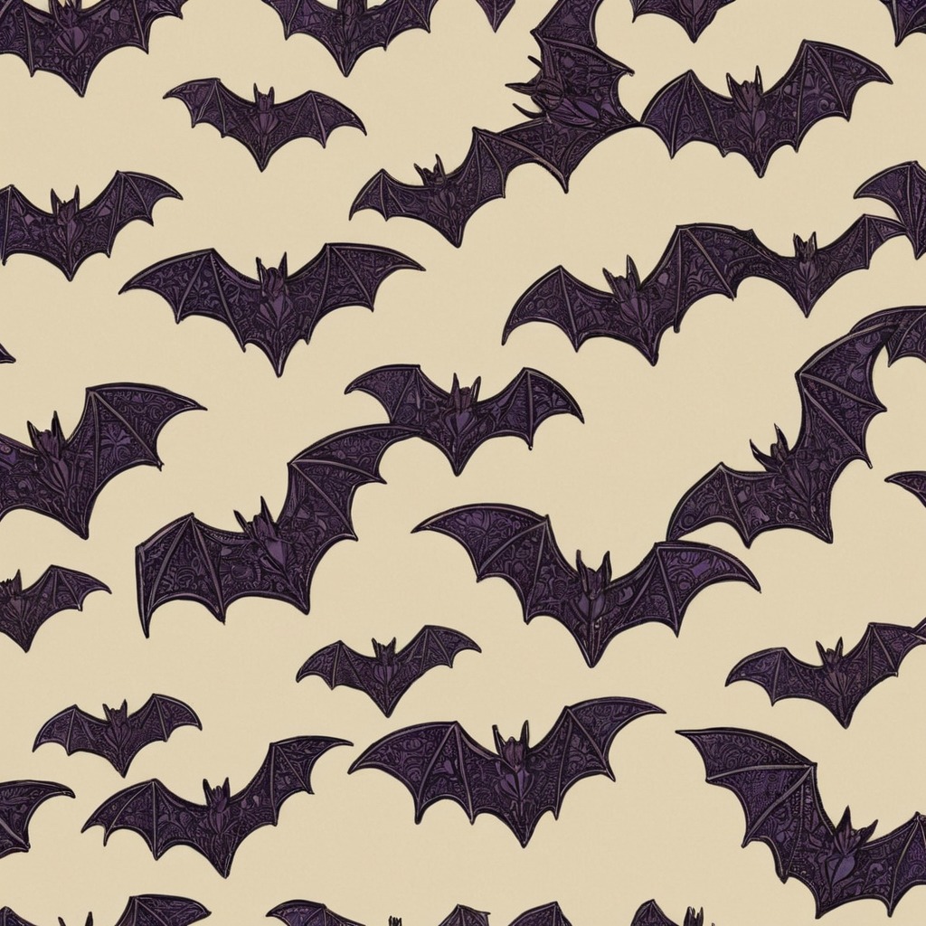 bat, dreamup, digitalart, wallpaper, gothic, horror, vintage, spooky, battybat, ai_art, battybats