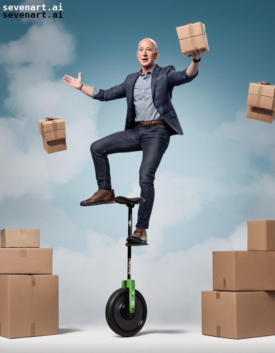 comedy, challenge, retail, innovation, multitasking, jeff bezos, amazon