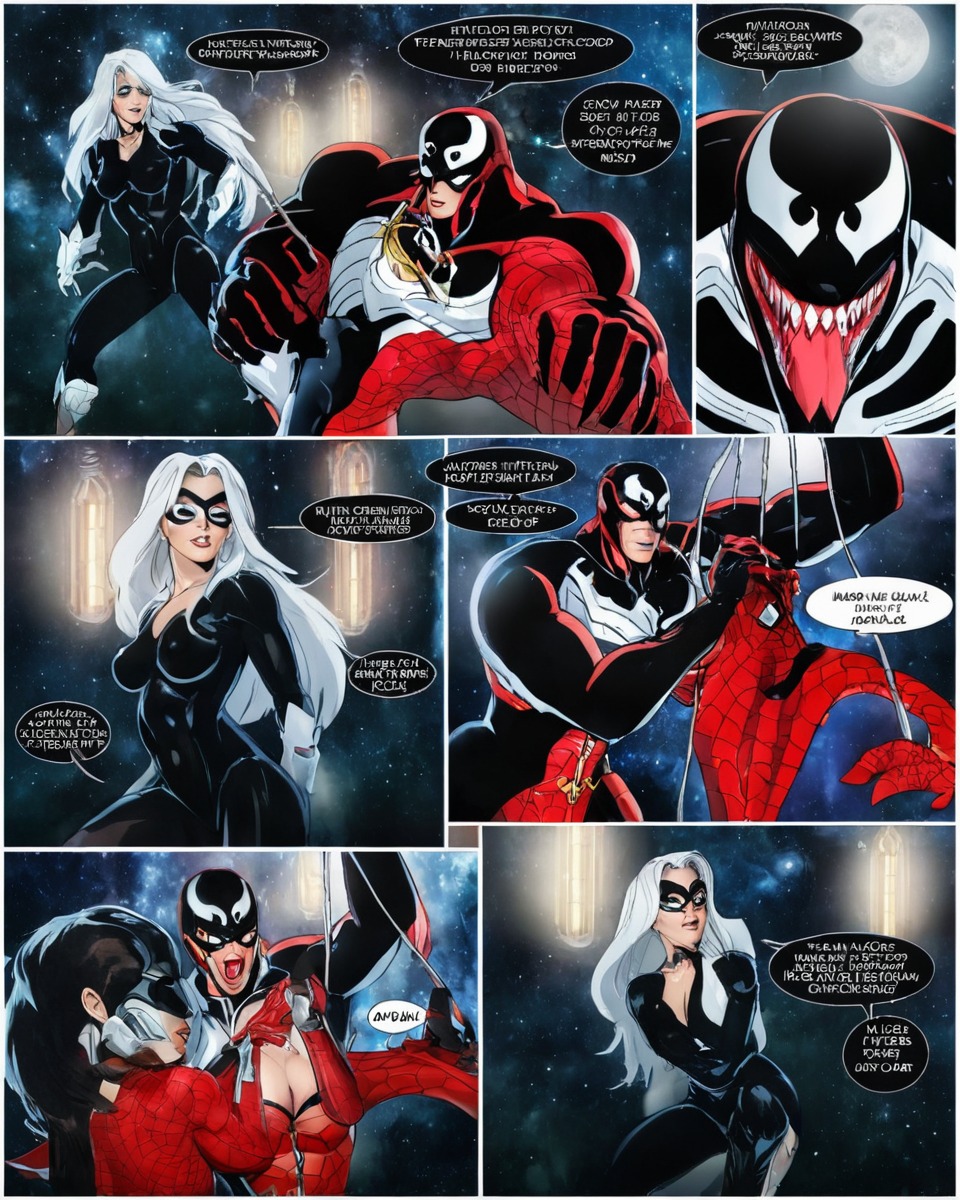 comic, spiderman, spider, venom, 1994, amazingspiderman, animatedseries, blackcat, fanartdigital, feliciahardy, symbiote, unmasked, unmasking, blackcatmarvel, venommarvel