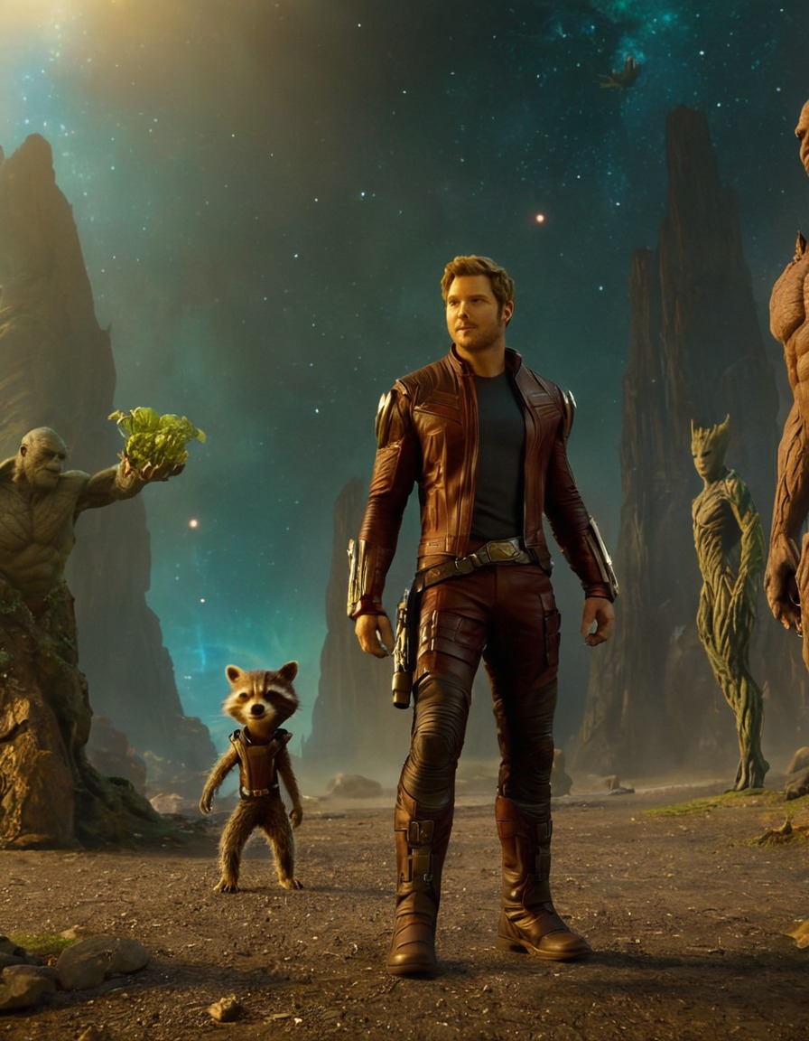 guardians of the galaxy, marvel, chris pratt, groot, action, adventure, sci-fi