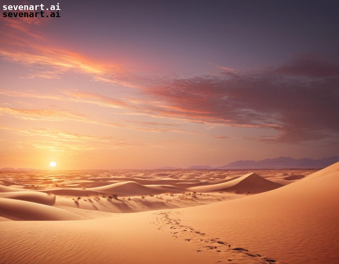 sunset, dunes, warm glow, vast expanse, serene landscape, dune