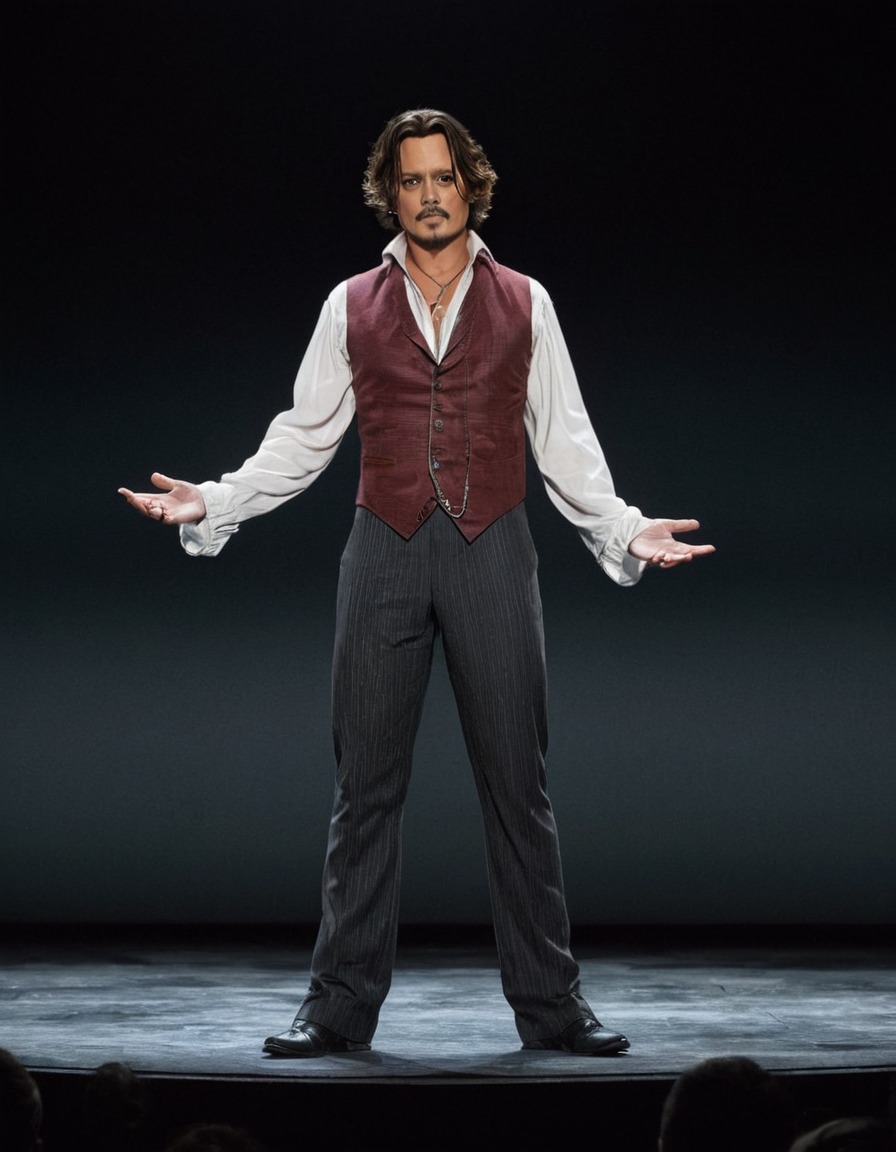 johnny depp, actor, performance, dramatic, monologue, stage, theater