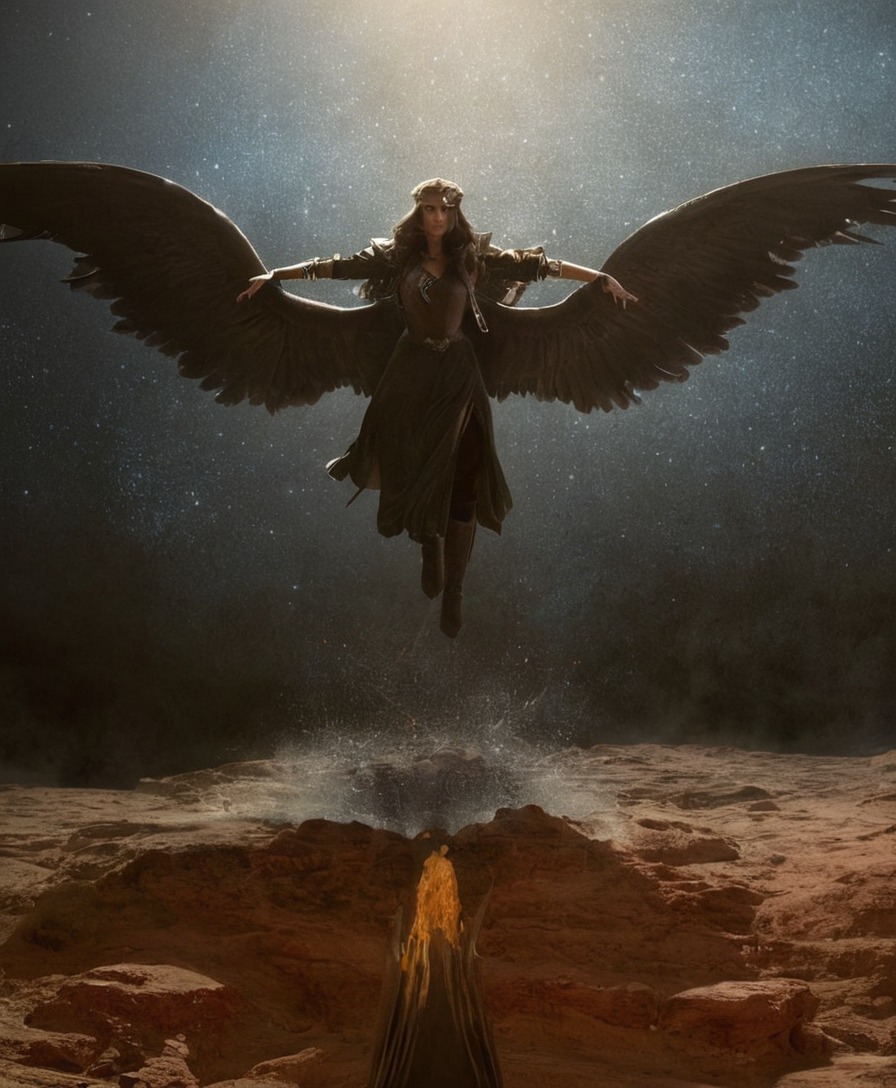 art, illustration, painting, dark art, horror, fantsy, macabre, surreal, angel, death, reaper, wings