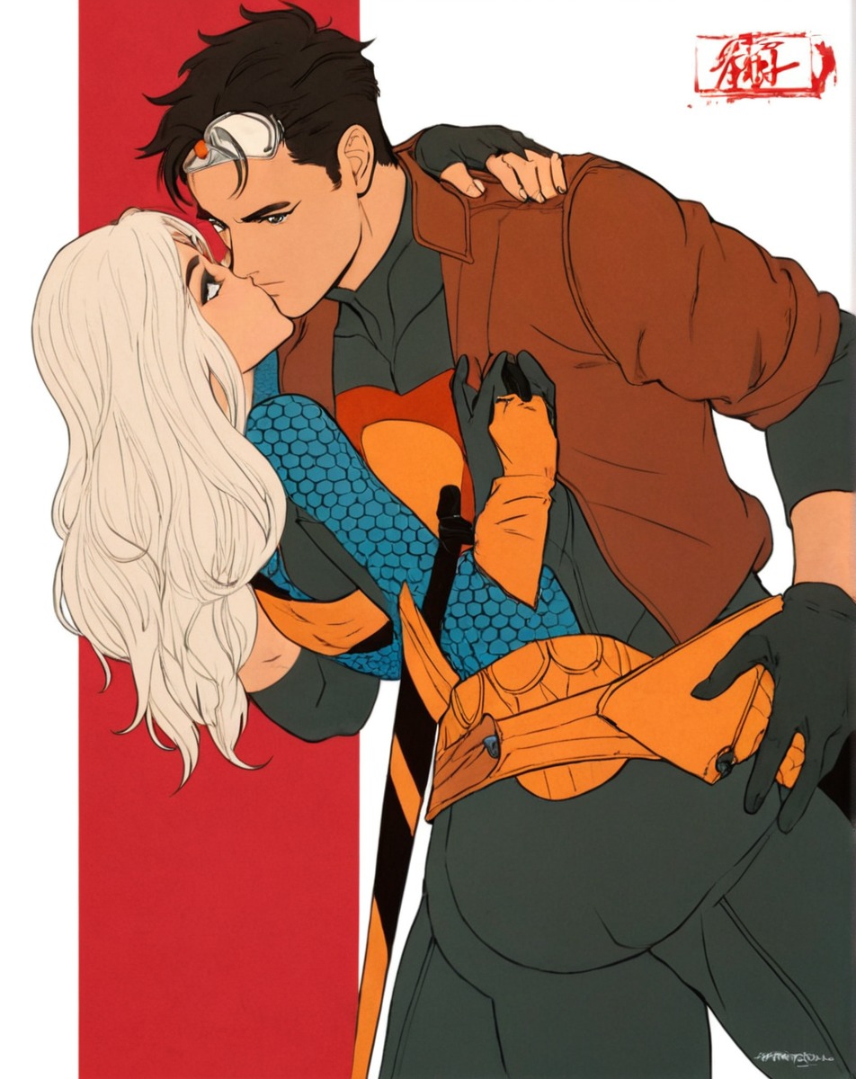 fanart, commission, batman, jasontodd, ravager, redhood, rosewilson, jason_todd, rose_wilson