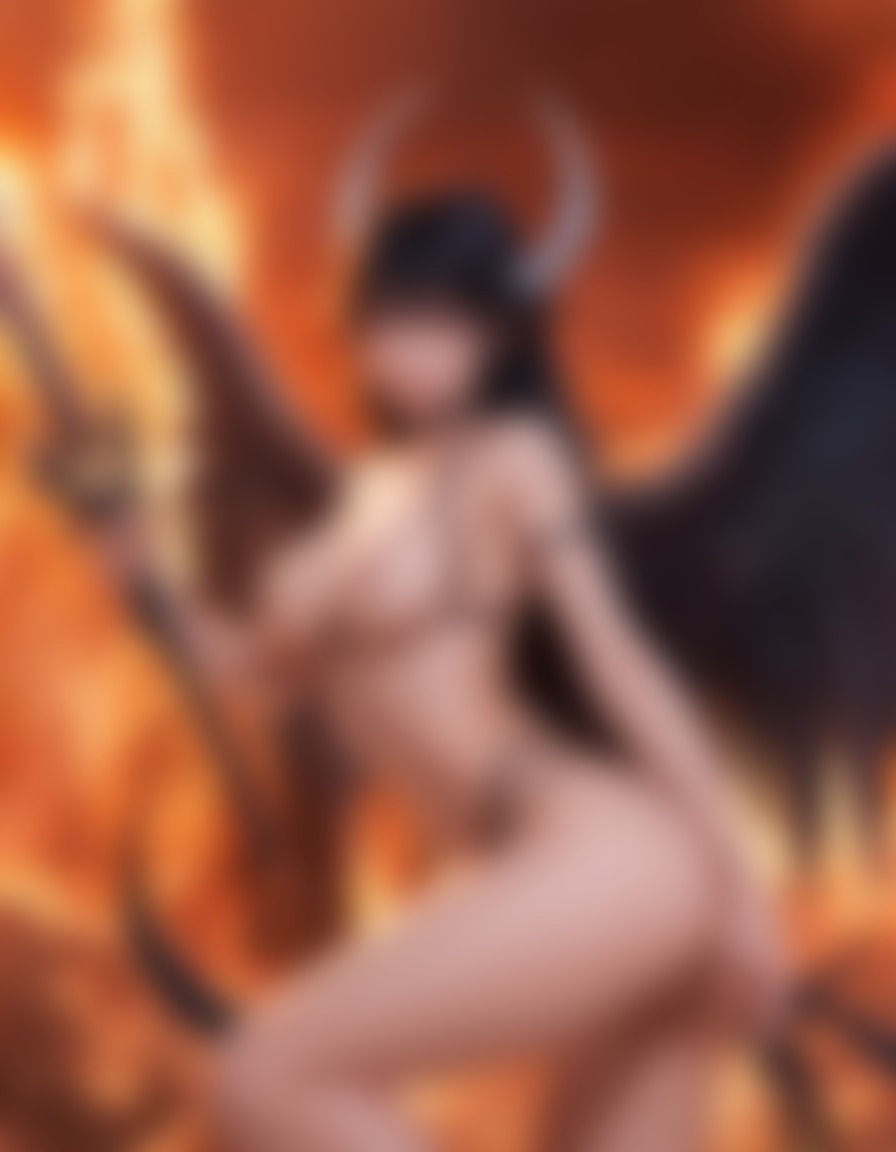 demoness, angel, battle, seduction, angels, demons, anime