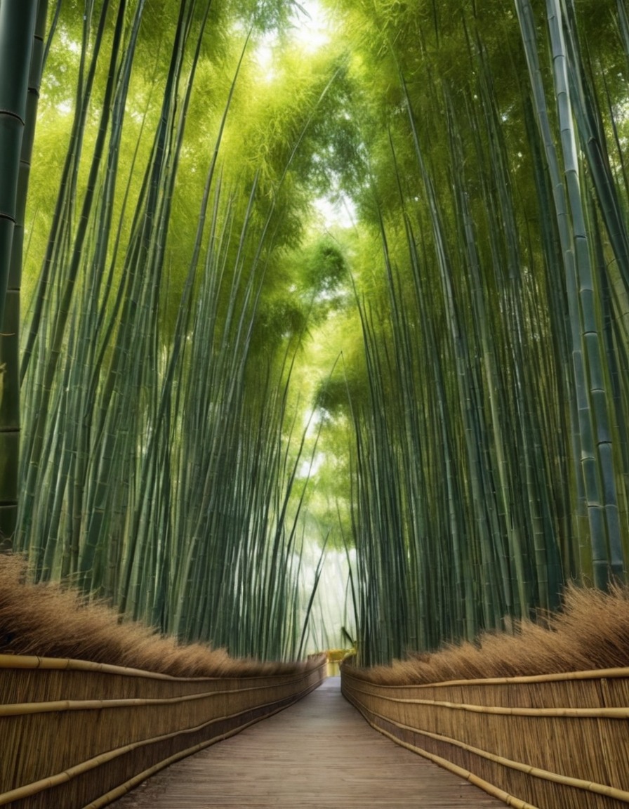 nature, bamboo forest, beautiful, scenic, lush, serene