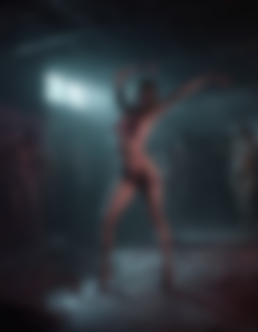 sexy, zombie, dance, nightclub, shadows, nsfw