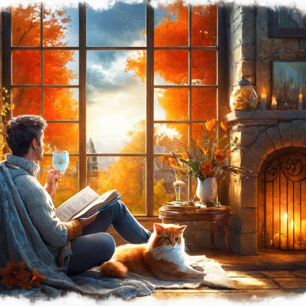 bookish, bookworm, catandbook, catlovers, felinefriend, fireplace, goldenhour, homesweethome, relaxation, windowview, catlife, warmandcozy, readingnook, instacats, bookstagram, autumnvibes, cozyvibes, peacefulmoments, bmotors, literaryescape, dreamyreading