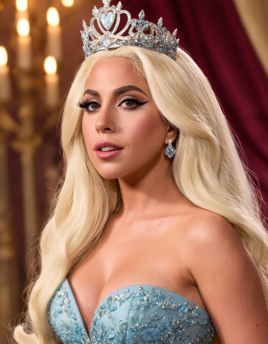 lady gaga, princess, disney princess, music artist, singer, celebrity, pop culture