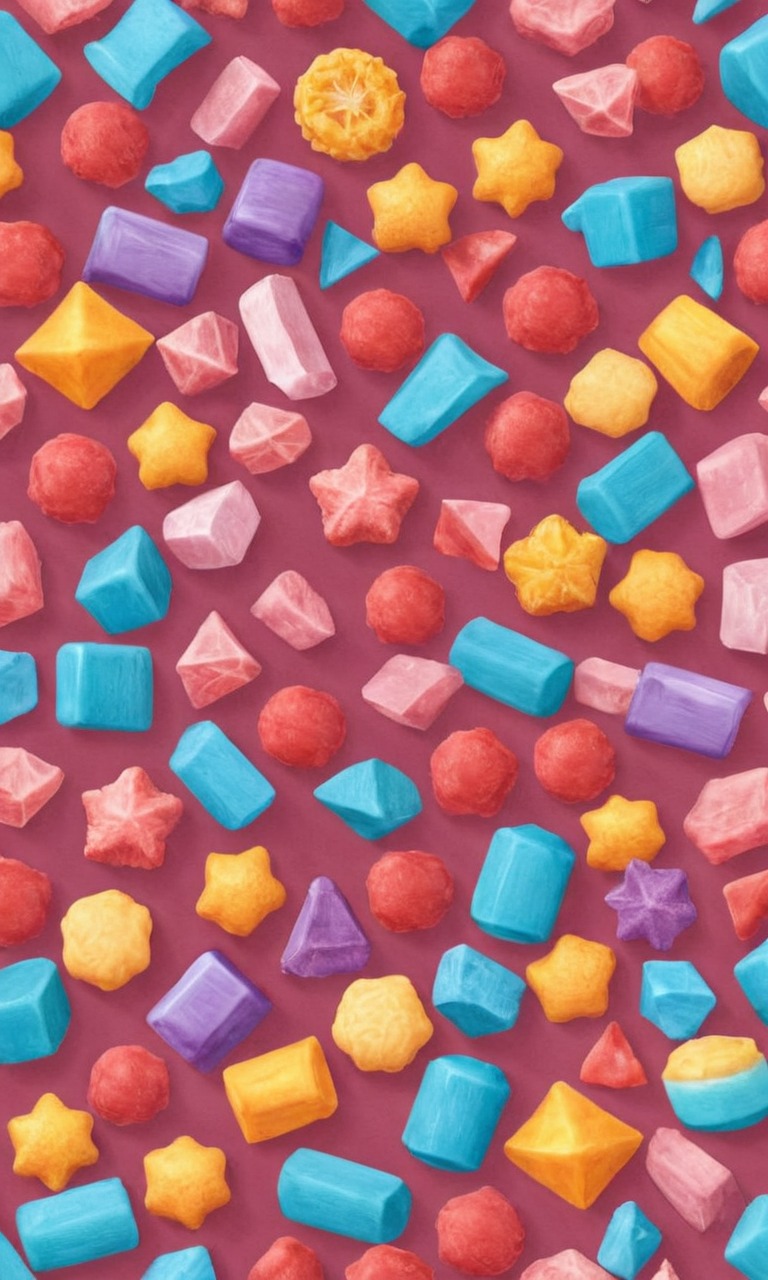 wallpaper, candy, pixelated, sweets