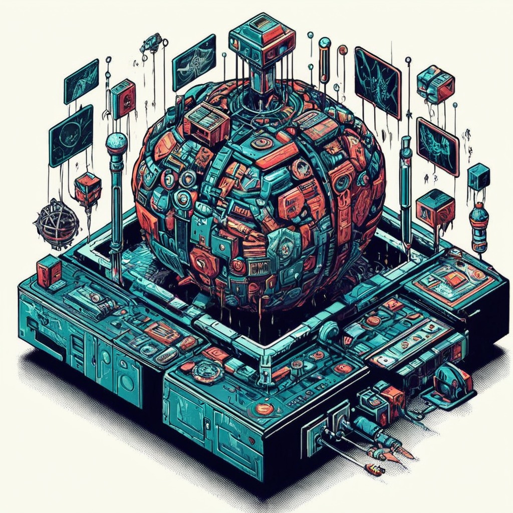 videogamefanart, scifi, pixelart, conceptart, fanart, cyberpunk, surreal