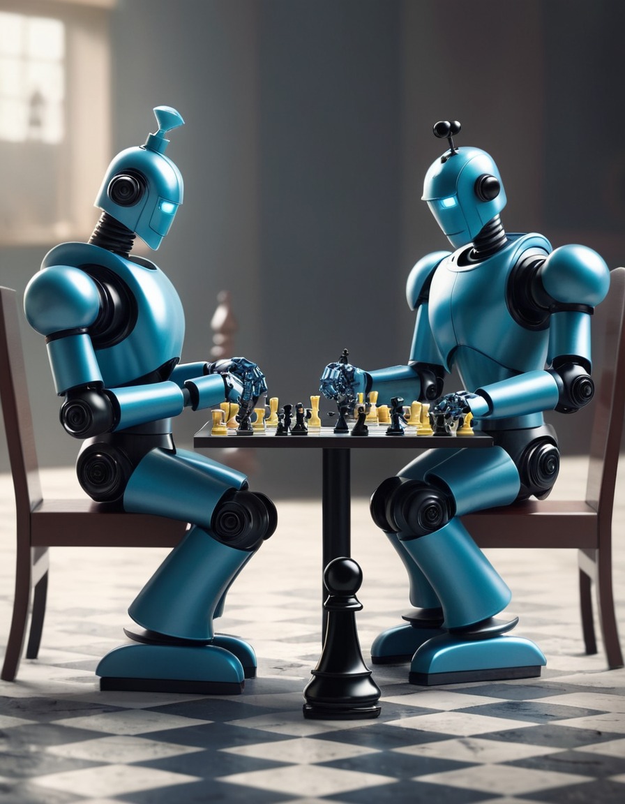 robots, chess, technology, competition, artificial intelligence