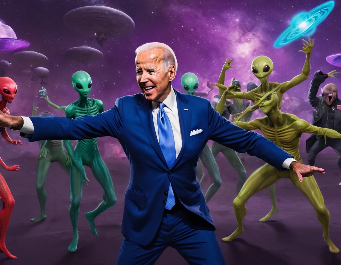 joe biden, aliens, dance-off, intergalactic, competition, usa