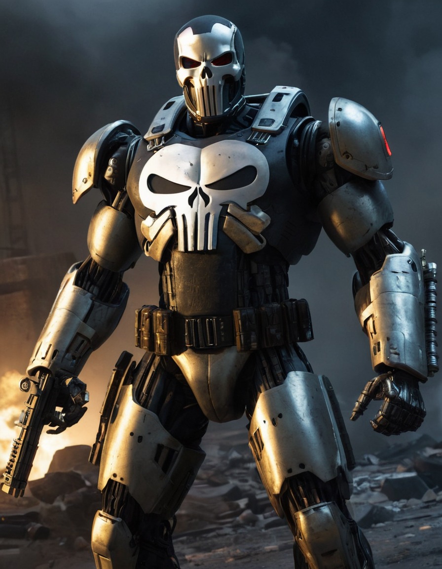 the punisher, robot, marvel, cybernetics, artificial intelligence