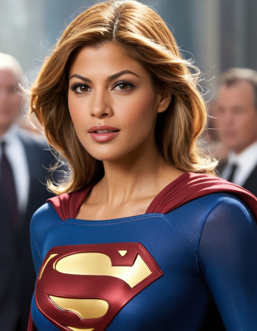 eva mendes, actress, supergirl, superhero, dc comics, strong female character, fashion icon