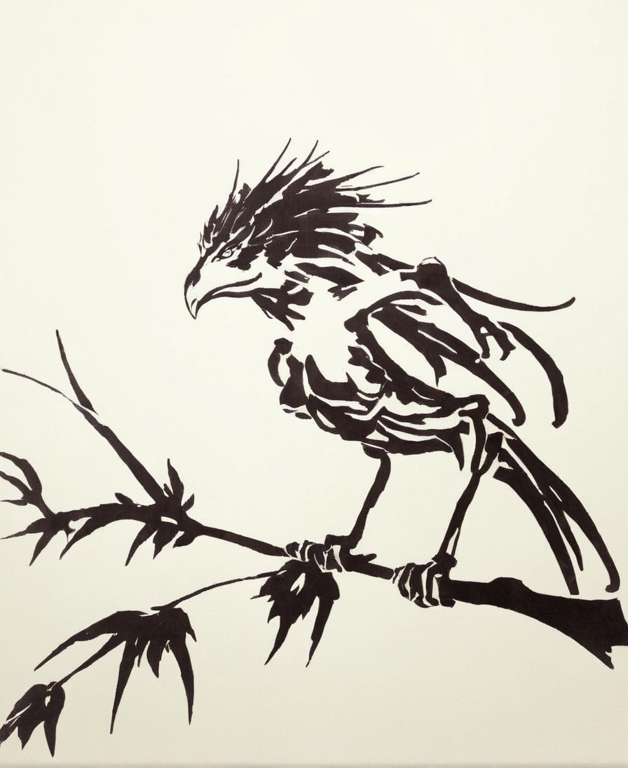 animal, artist, artwork, bird, blackandwhite, branch, brush, brushpen, doodle, drawign, illust, ink, inkart, inkdrawing, monochrome, painting, traditional, tree, art, doodledrawing, drawingillustration, drawingpainting, illustration, paintingdrawing, traditionalart, traditionaldrawing, illustrationdrawing