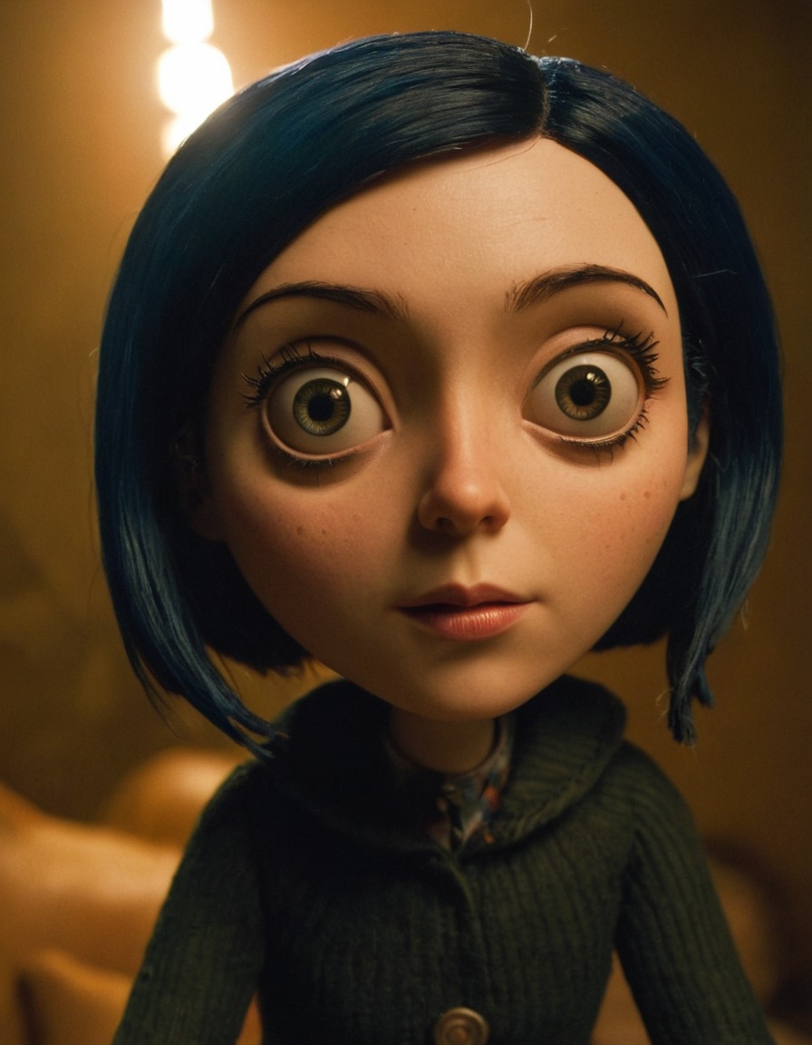 coraline jones, coraline, beautiful woman, character transformation, animated film, neil gaiman, fantasy