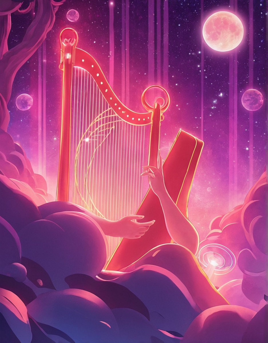 digitalart, scifi, wallpaper, surreal, space, vaporwave, characterdesign, creativecommons, harp, moon, moonlight, moonnight, pink, artificialbeauty, aiartist, aiart, disabledartist, copyright_free, artificialintelligenceart, aiartwork, ai_artwork, aiartcommunity, ai_artworks, aiartgenerator, ai_art_gallery, artificial_intelligence_art, aiartcomunity, artificialintelligenceartwork, artificialcreativity