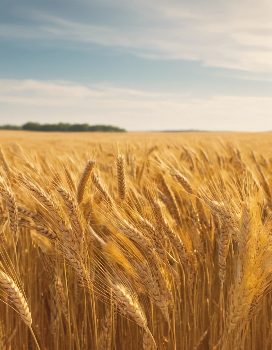 nature, agriculture, wheat, landscape, peaceful